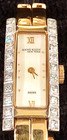 Lady Anne Klein New York Swiss Quartz Watch w/ Crystal-Enhanced Bezel #12/1294-S