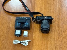 Canon EOS M Mirrorless Digital Camera w/ 18-55mm Lens Bundle