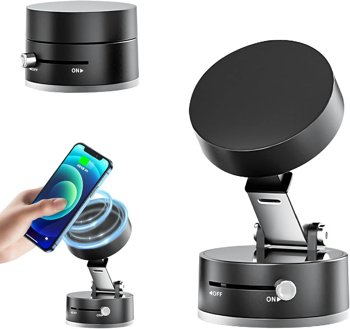 Supporto Universale Per Smartphone Auto Con Ventosa E Rotazione 360&deg;