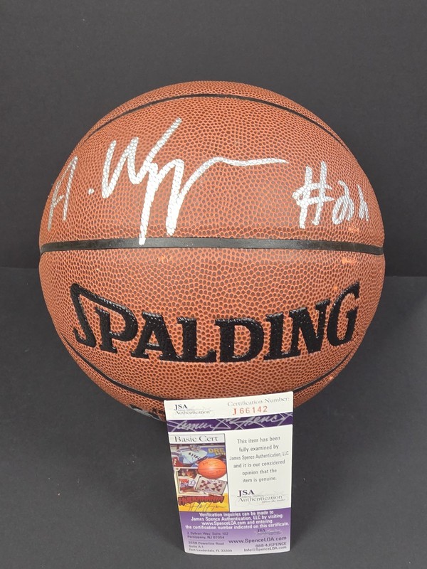 ANDREW WIGGINS Autographed MIAMI HEAT Wilson Basketball. JSA