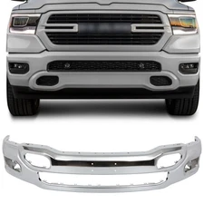 For 2019 - 2023 Ram 1500 Pickup Front Bumper Face Bar Chrome