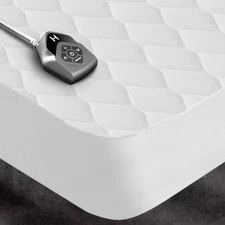 Biddeford Full Electric Heated Quilted Mattress Pad: 10 Heat Settings,