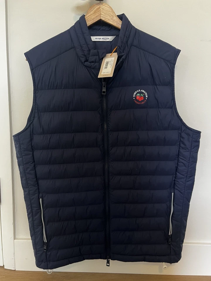 PETER MILLAR Navy Crown Sport Vest - Cherry Hills 23 U.S. Amateur. Medium NWT - Image 4 of 4