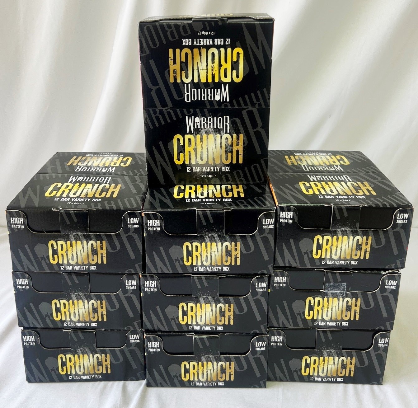 Warrior, CRUNCH - High Protein Bars - 20g Protein Each Bar - 12 Pack x 64g