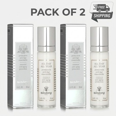 Sisley All Day All Year Essential Anti-Aging Protection 1.6oz / 50m 2 pack 