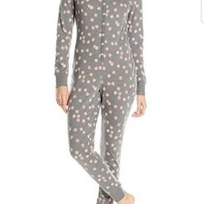 Jane bleecker holiday peppermint 1 pc long Johns Pajamas size medium