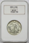 1939-S 50C NGC Fat Holder MS 65 Liberty Walking Half Dollar