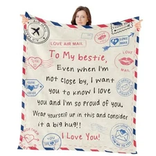 Bestie Gifts for Women Friends - Friend Blanket Gift, Christmas Best Friends