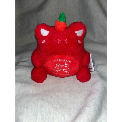 Cuddle Barn PlushGoals Hot Chili Pepper Plushie Stuffed Animal Red Green Toy