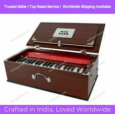 Best High Quality Safri Double Bellow Folding Harmonium 39 Keys Two Reed
