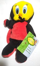 Vintage 1999 Warner Bros. Tweety's Enchanted Garden Ladybug Bean Bag Plush NWT