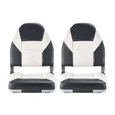 2-Pack Boat Seats High Back Folding Fishing Boat Seat Sponge Padding Chair