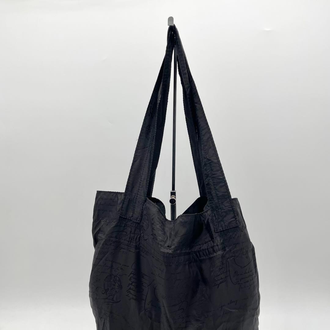 [Extremely Rare] Berluti Incase Tote Blue Leather Calligraphy Eco Bag image 7