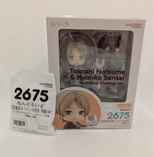 BONUS Nendoroid 2675 Natsume Yujincho Takashi Nyanko Sensei Traditional Clothes