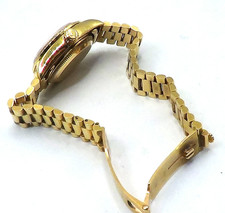 Rolex Lady Datejust 26mm OYSTER PERPETUAL 18K Gold Diamond Bezel White Dial 8