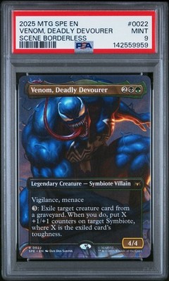 MTG 沼 β ベータ LEB サインド Venom, Deadly Devourer (Borderless) Marvel's Spider-Man: Eternal