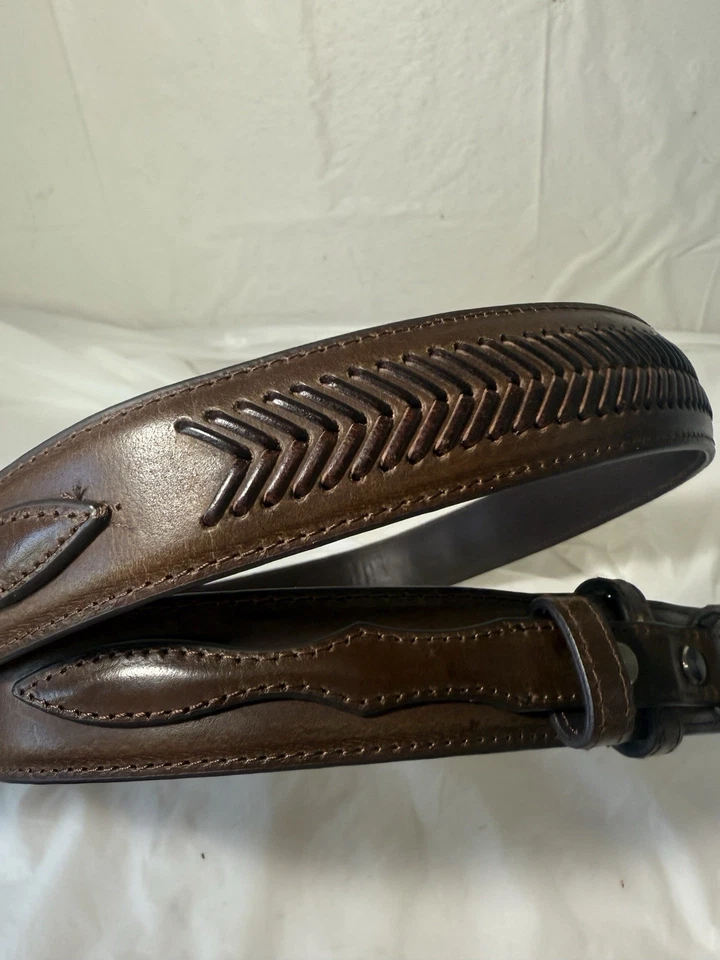 Cinturón Ranger Western de cuero marrón NOCONA N2476602 talla 44 Foto 3 de 4