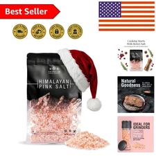 Natural Coarse Himalayan Pink Salt 2.2 Lb - Perfect for Grinders & Cooking