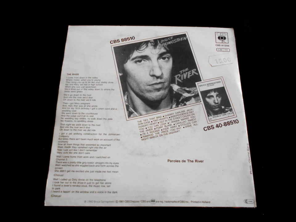 BRUCE SPRINGSTEEN/THE RIVER/CBS/HOLLAND PRESS SP 7" - Photo 2/2