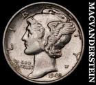 1942 Silver Mercury Dime-Scarce High Grade Lustrous No Reserve #i5798
