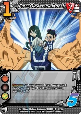 4X-Full-On Attack Mode! - 1st Edition-MHA03F-Heroes Clash - First Edition-Univer