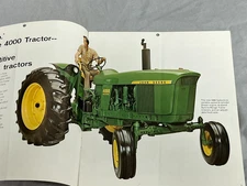 John Deere 4000 Row Crop Diesel Tractor sales Brochure Catalog 1969 Original