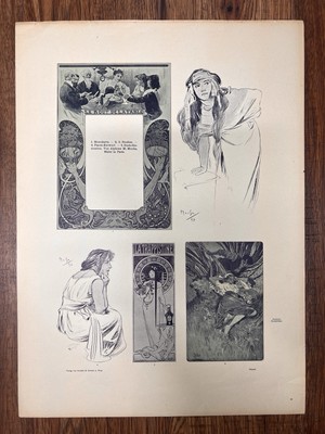 Alphonse Mucha Plate 17 From DER KUNSTSCHATZ 1898 Published By Gerlach & Schenk