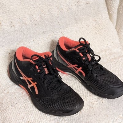 ASICS Netburner Ballistic FF MT 3 Women's Black Papaya Sneakers Size 9.5
