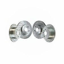 4pc Front Rear Drilled Slotted Rotors for Camry Avalon V6 5-Lug BRKPKG038991