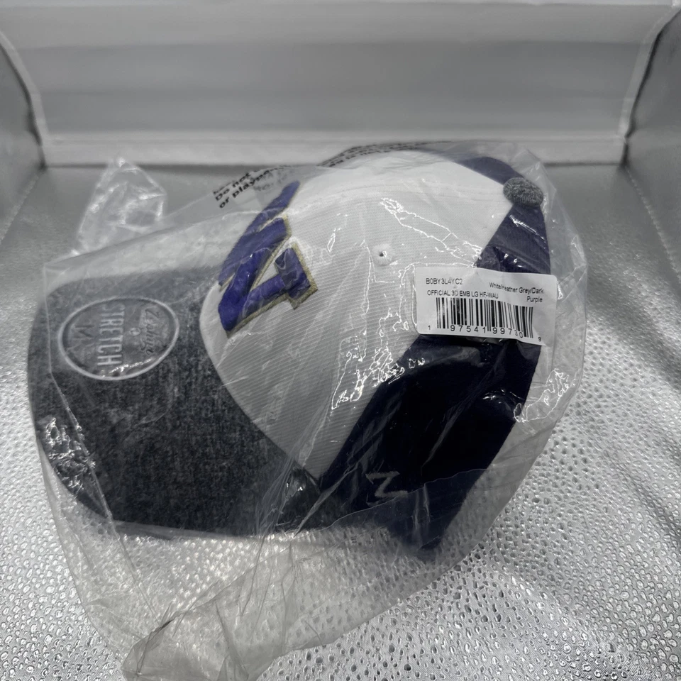 Zephyr Washington Huskies - Tri-Color Stretch Flex Hat - Cap Medium Purple NCAA - Image 3 of 4