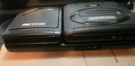 Sega Genesis Model 2 + Sega CD Model 2 Tested And Working