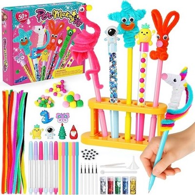 Pen Creator Studio: Personalisiertes Stiftherstellungsset für Kinder, Basteln 6+