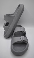 Beach Slides by J/Slides Grey Eva SoCool Slides Womens Size 8 NIB