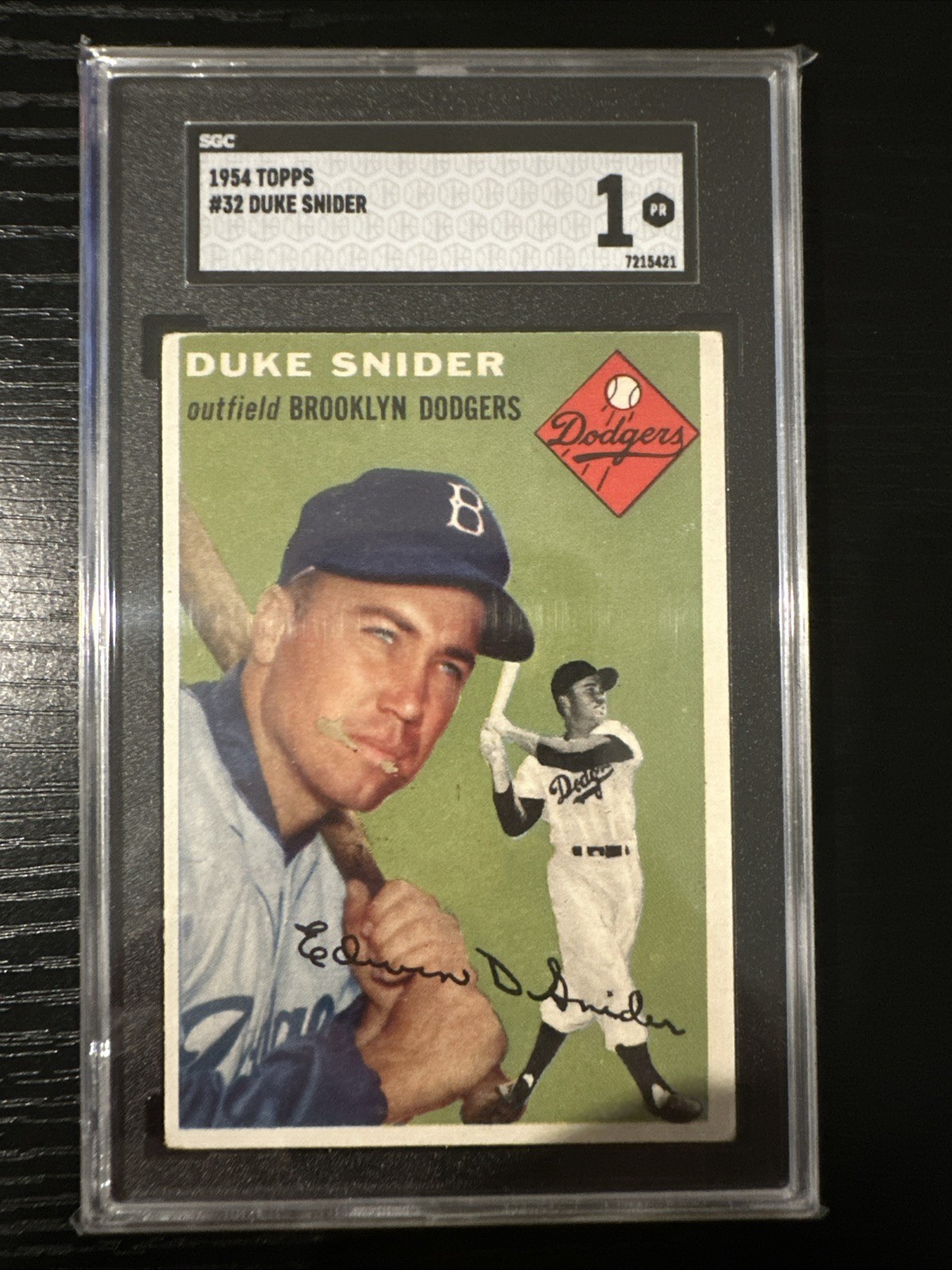 1954 Topps Duke Snider SGC 1 #32