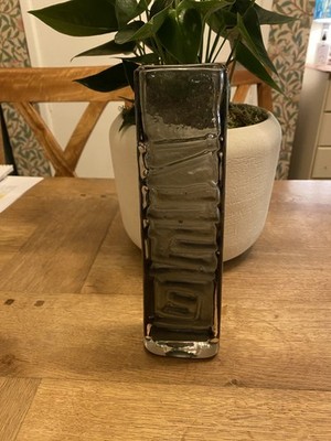 Atemberaubende Whitefriars ''TOTEM'' Vase ZINN Geoffrey Baxter 60er Jahre