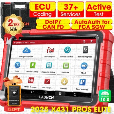 LAUNCH X431 Pros Elite PRO5 Bidirectional Scanner Car Diagnostic Tool Key Coding