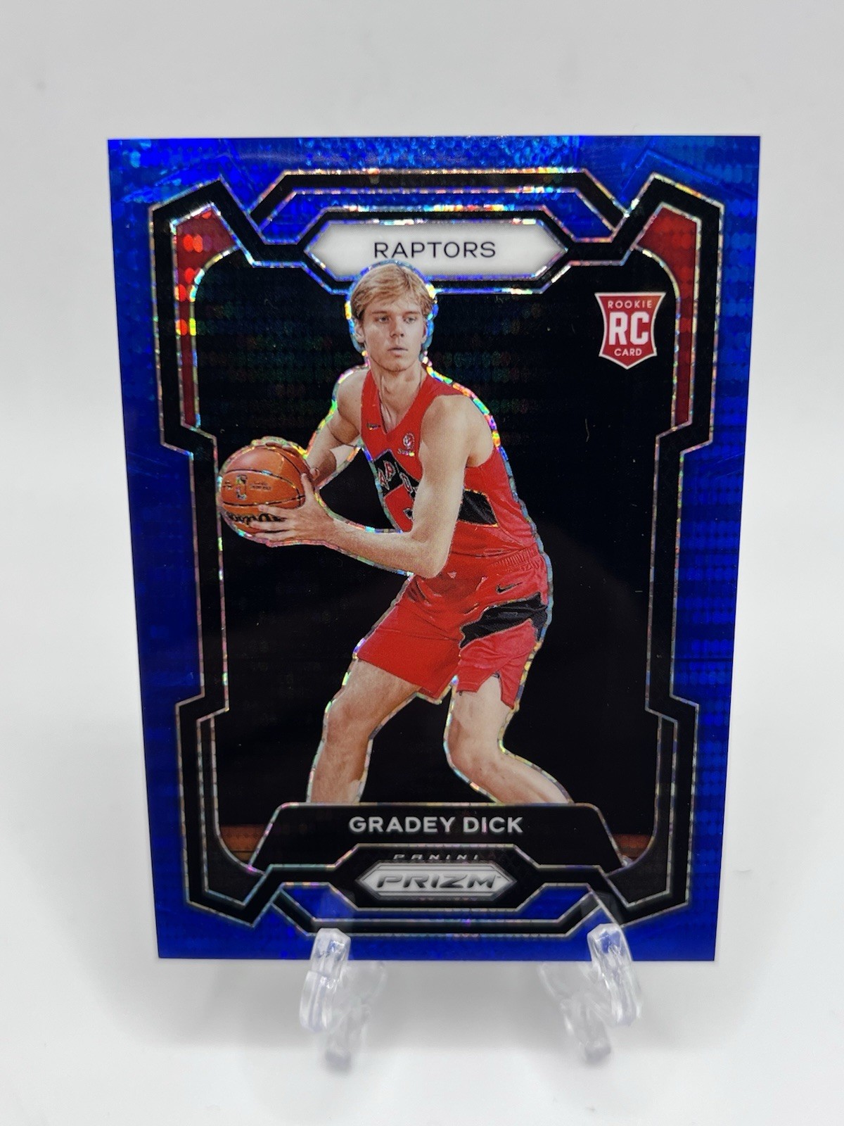 2023-24 Panini Prizm - Gradey Dick #134 Blue Seismic Prizm /99 (RC)