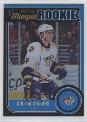 2014 O-Pee-Chee Marquee Black Rainbow 75/100 Colton Sissons #539 Rookie RC 1fd