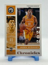 Jaden Springer 2021-22 Panini Chronicles Draft Picks #20 (RC) - Tennessee