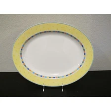 Villeroy & Boch Easy Collection Twist Alea Limone 16" Oval Serving Platter