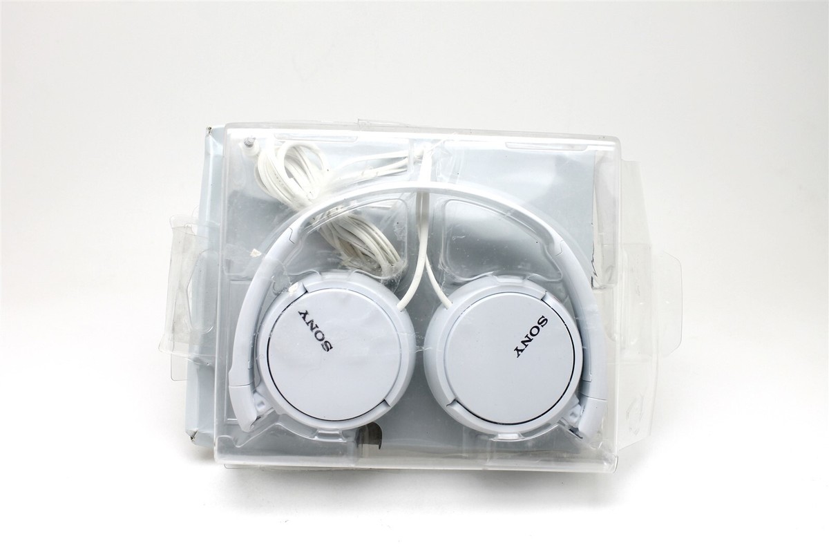 SONY ワイヤレスイヤフォン ホワイト SONY MDR-ZX110 ZX Series Wired On-Ear Headphones White | eBay