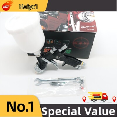 #ad 703580 For DEVILBISS Black Paint Gun Plastic Cup Gti Pro Lite Te20 1.3mm 600ml $110.00