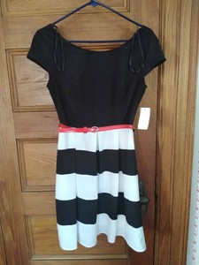 macy's red and white dress