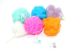 UP UP Mesh Bath Sponge Lot of 6 NEW More than Magic Colorful Girls Pink Blue