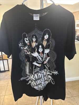 Kiss Alive 35th Anniversary Mens Graphic Living Legends T-Shirt  Size M Men