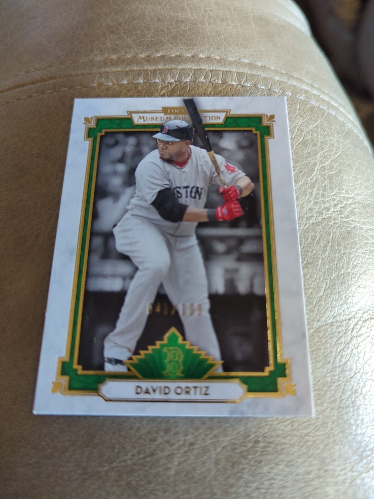2014 Topps Museum Collection Baseball #10 David Ortiz Green Parallel /199