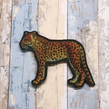 Cheetah Iron-on Applique Animal Badge, Big Cats, Jaguar, Tiger, Lion, Nature