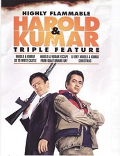 No Disc No Case ORIGINAL COVER ART Harold Kumar Triple Feature 2013 DVD Cover