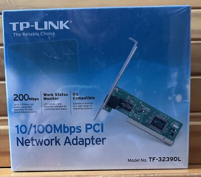 TP-LINK The Reliable Choise 10/100Mbps PCI Network Adapter, neu in OVP