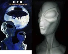 13"ALIEN FROM OUTER SPACE U.F.O. Sci-Fi Movies Unpainted VINYL MODEL KIT 1/1